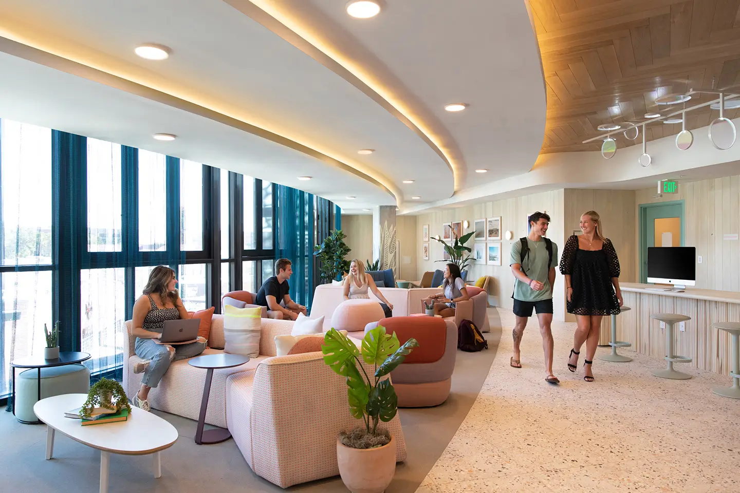 Students spending time together at ōLiv Tucson